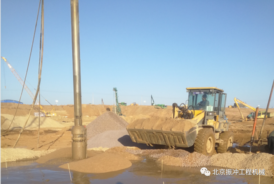 Application of Vibro compaction sand pile and vibro replacement stone column in foundation treatment